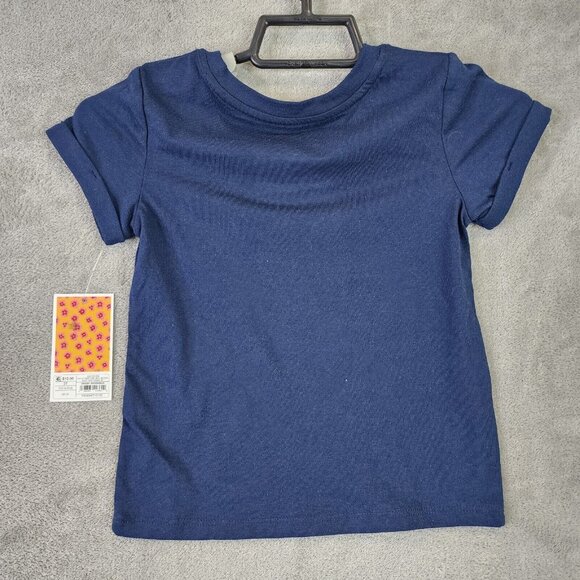 Unisex Kids Navy Shirt Short Sleeve Crew Neck Dream Big Latino Heritage Size 3T - Picture 2 of 9